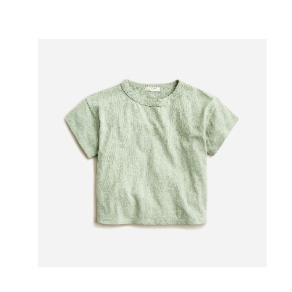 J.Crew Crewcuts Girls’ Frayed Denim Short and Tie Dye Short Sleeve Tee Bundle - Picture 8 of 11